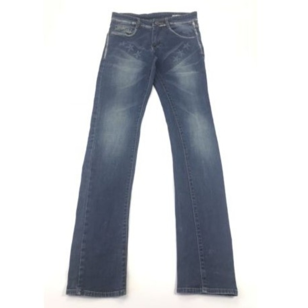 High Waist Skinny Jeans Stars Stripes Womens 30"
